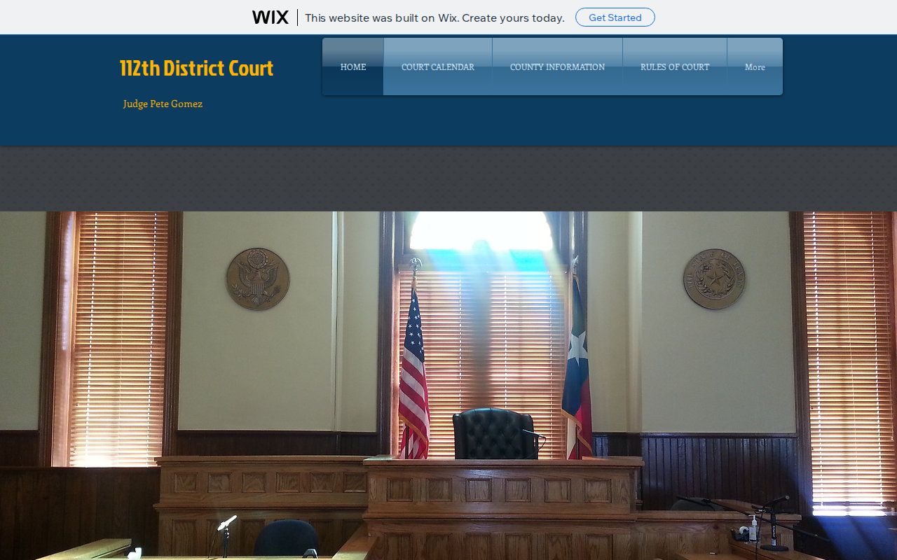 112th District Court monthly Upton County docket information