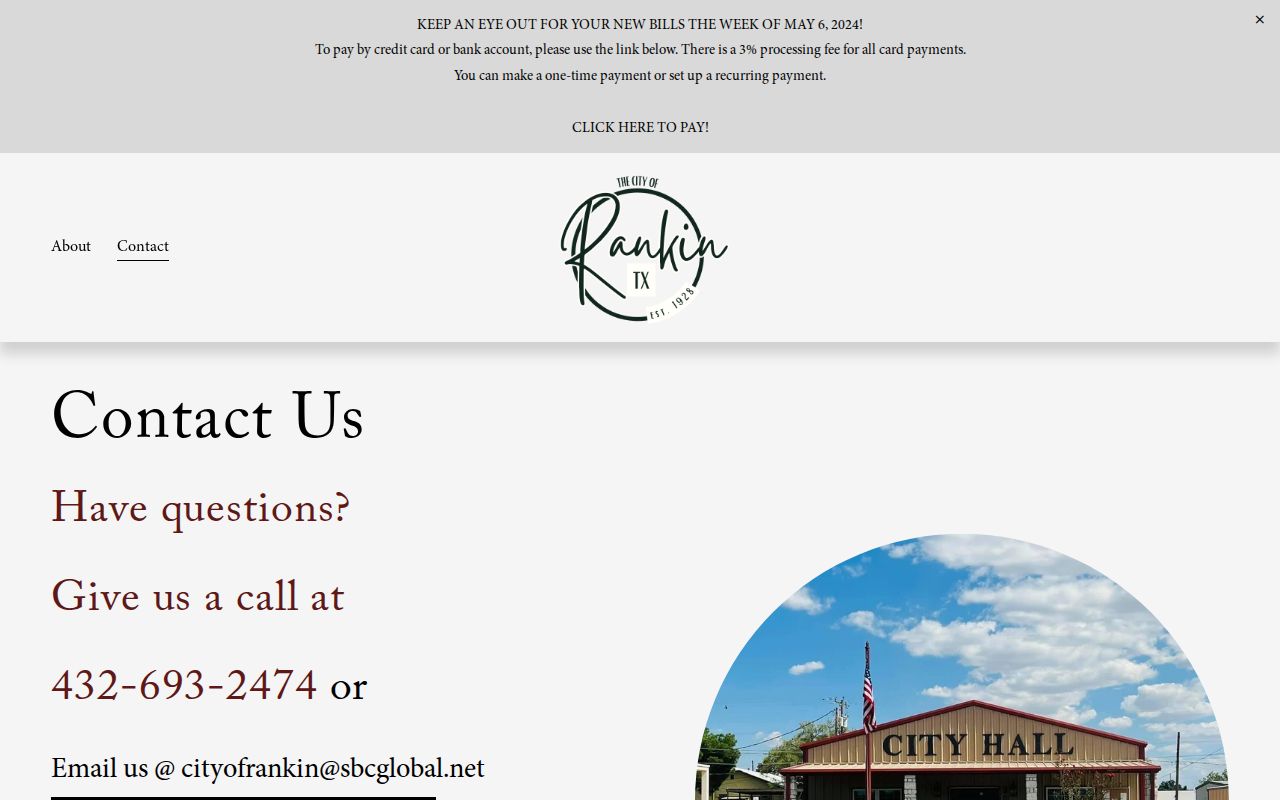 Rankin court records city hall contact page