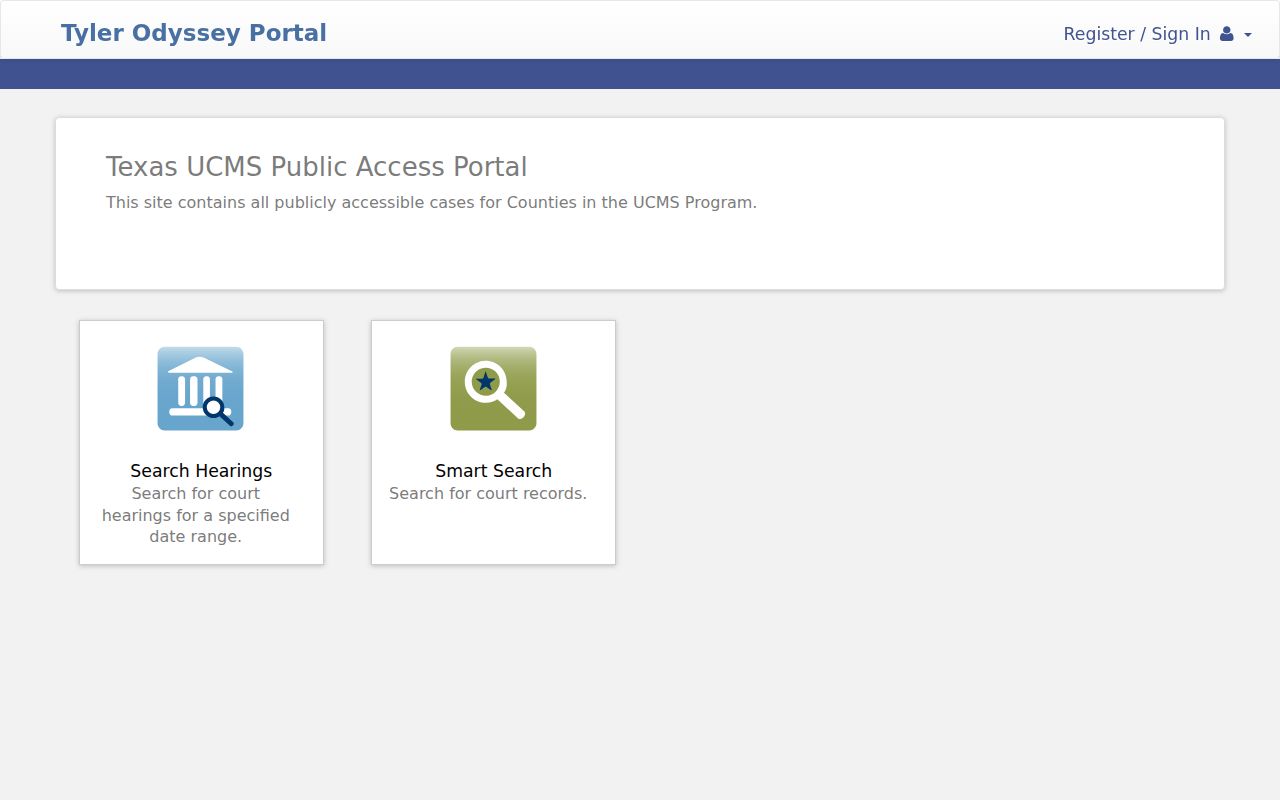Upton County civil and criminal court records portal access screen